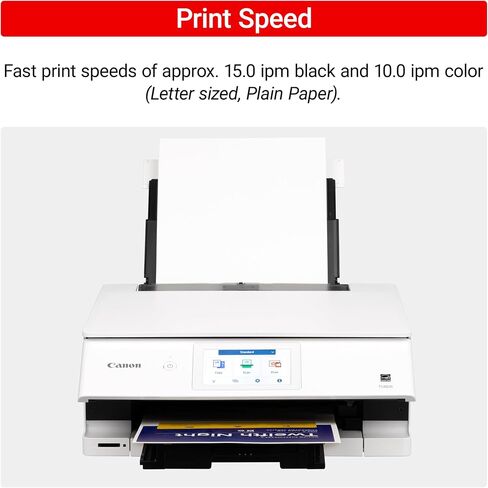 Canon PIXMA TS8820 Wireless Printer, Best for Home Photo Printing, Copy and Scan, White in Kuwait