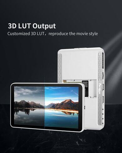 Portkeys LH7H Camera Field Monitor 7" 1000nit Touch Screen Freeze Frame FHD 1080P60 3D LUT ARR1 False Color for DSLR (White) in Kuwait