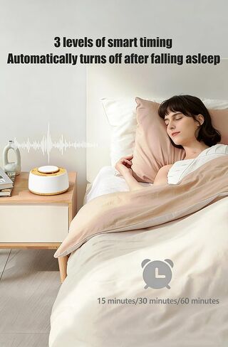BYH White Noise Machine with Bluetooth 5.3 Speaker, 20 Soothing Sounds Sleep Aid Machine with LED Night Light & Timer, Portable Rechargeable Sleep Sound Machine for Home Travel in Kuwait