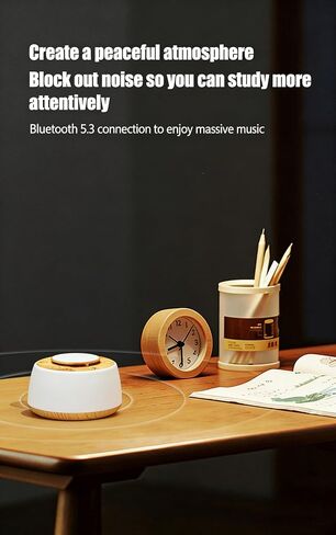 BYH White Noise Machine with Bluetooth 5.3 Speaker, 20 Soothing Sounds Sleep Aid Machine with LED Night Light & Timer, Portable Rechargeable Sleep Sound Machine for Home Travel in Kuwait