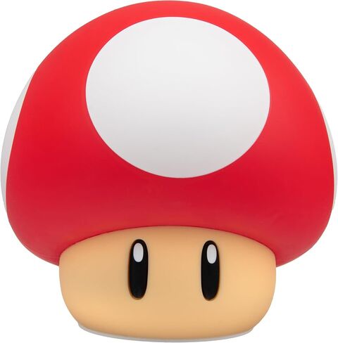 Paladone Super Mario Super Mushroom SquishyGlo Light – Rechargeable Silicone Night Light with 3 Brightness Levels, Official Nintendo Lamp in Kuwait