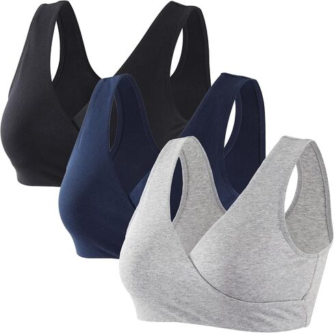 Maternity Nursing Bra Soft Seamless Sleep Bra for Pregnancy & Breastfeeding, Wire-Free Top for Night & Day in Kuwait