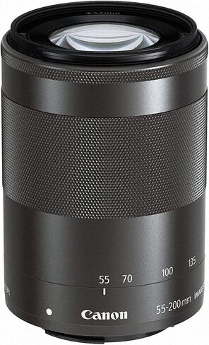 Canon EF-M 55-200mm f/4.5-6.3 Image Stabilization STM Lens (Black) (Renewed) in Kuwait
