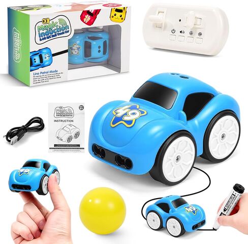 Automatic Line Following Car, 2.4Ghz Smart Sensor Super Mini Cars, Gestures Inductive Car that Follows Drawn Line, Smart Automatic Avoidance Desktop Vehicle in Kuwait