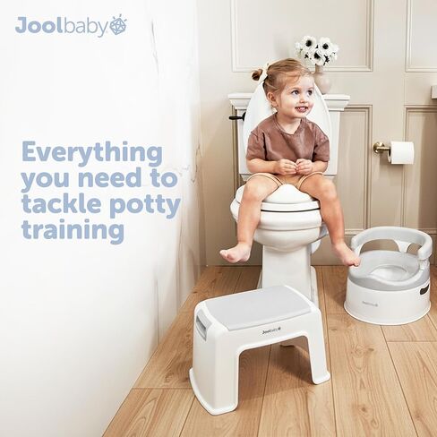 Jool Baby 3-Piece Potty Training Kit - Includes Toddler Potty Chair, Potty Seat for Toilet & Step Stool in Kuwait