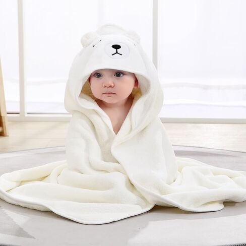 Hooded Baby Towels, Premium Soft Bath Towel for Babies, Newborn, Infant and Toddler, Ultra Absorbent, Natural Baby Stuff Towel with Hood for Boy and Girl in Kuwait