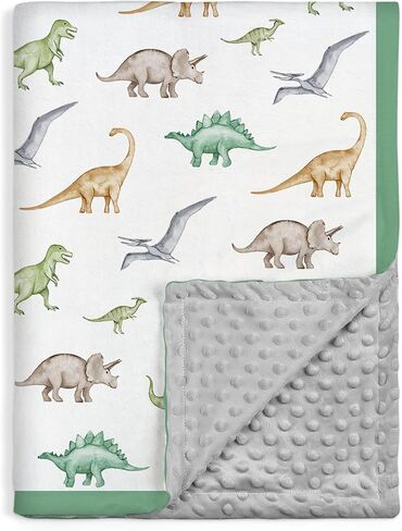 SANDJEST Whale Baby Blanket for Boys or Girl 30x40 - Soft Kids Throw Minky Blankets with Dotted Backing for Babies - Toddler Newborn Nursery Crib Bedding Blanket in Kuwait