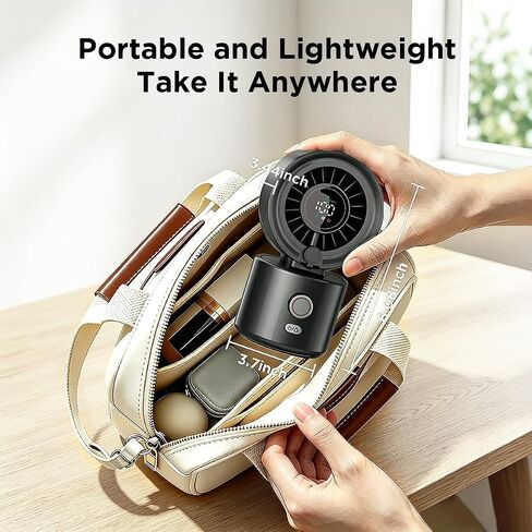 Pursuit DNDLN 2-in-1 Stroller Misting Fan Golf Cart Fan, 100 Speeds Stepless Portable Baby Fan with Flexible Tripod, 120° Auto Oscillating Clip on Fan, 4000mAh battery, Summer Travel Must Haves in Kuwait