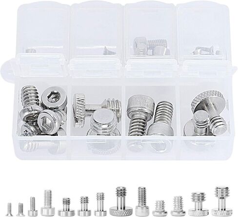 SMALLRIG Camera Screws Stainless Steel Screw Set 35 Pcs (1/4"-20, 3/8"-16, M2.5, M3), Suitable for Cameras, Cages, Handles, with Portable Storage Case - 6389 in Kuwait