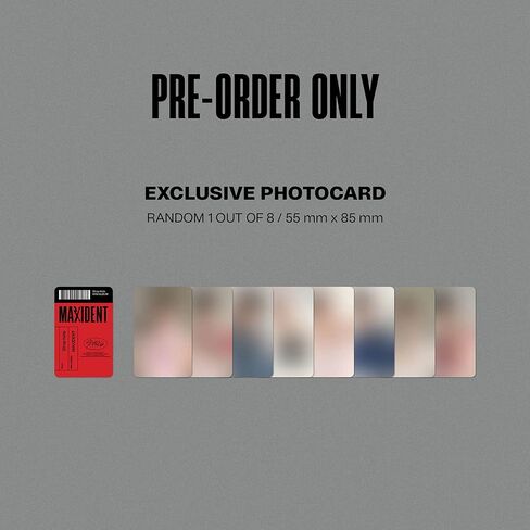 STRAY KIDS - Mini Album [MAXIDENT] (CASE Ver. / HAN Ver.) Paper Case + Photobook + CD-R + Lyrics Paper + Photocard + Unit Mini Folded Poster + Exclusive Photocard + 2 Pin Button Badges in Kuwait