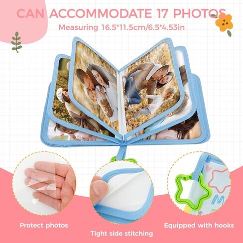 My First Photo Album for Baby Holds 17 4x6 Photos,Baby Photo Albums Scrapbook for Kids,Baby Keepsake Book,Toddler Picture Memory Book,for Shower Gift Kids Toddlers Family Pictures in Kuwait