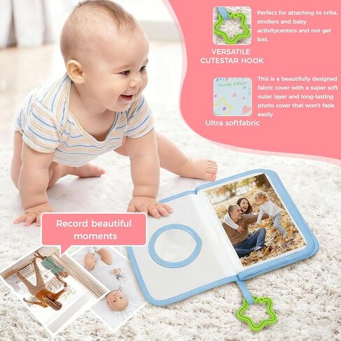 My First Photo Album for Baby Holds 17 4x6 Photos,Baby Photo Albums Scrapbook for Kids,Baby Keepsake Book,Toddler Picture Memory Book,for Shower Gift Kids Toddlers Family Pictures in Kuwait