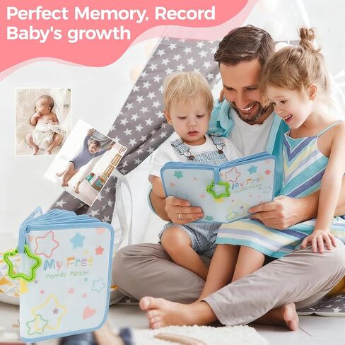 My First Photo Album for Baby Holds 17 4x6 Photos,Baby Photo Albums Scrapbook for Kids,Baby Keepsake Book,Toddler Picture Memory Book,for Shower Gift Kids Toddlers Family Pictures in Kuwait