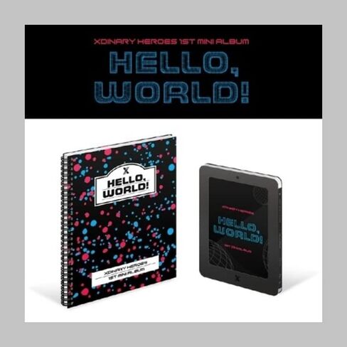 Xdinary Heroes Hello, World! 1st Mini Album PRACTICE SESSION Version 88p PhotoBook+1p PhotoCard+1p Folding PhotoCard+1ea Pop-up Card+1ea Hologram Sticker+Tracking Sealed in Kuwait