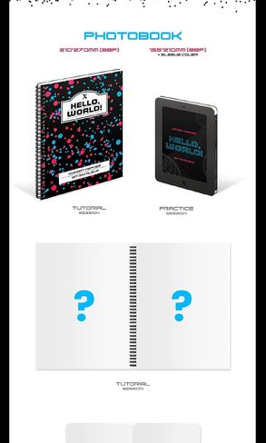 Xdinary Heroes Hello, World! 1st Mini Album PRACTICE SESSION Version 88p PhotoBook+1p PhotoCard+1p Folding PhotoCard+1ea Pop-up Card+1ea Hologram Sticker+Tracking Sealed in Kuwait