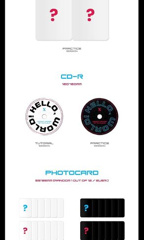 Xdinary Heroes Hello, World! 1st Mini Album PRACTICE SESSION Version 88p PhotoBook+1p PhotoCard+1p Folding PhotoCard+1ea Pop-up Card+1ea Hologram Sticker+Tracking Sealed in Kuwait