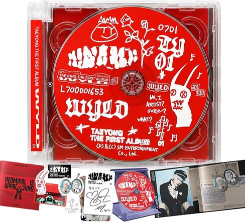 TAEYONG WYLD 1st Album [Jewel Case Ver.] CD + Super Jewel Case + Photocard + Stapled Booklet + Sticker Sheet in Kuwait