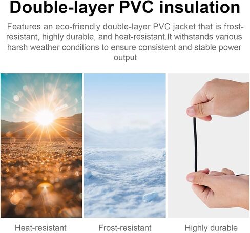 Fomito Dual DC Male Power Cable, 5.5x2.5mm and 5.5x2.1mm Plugs, 0.75mm² Pure Copper Wire, Double-Layer PVC Insulation for LED Lights and PCBs in Kuwait