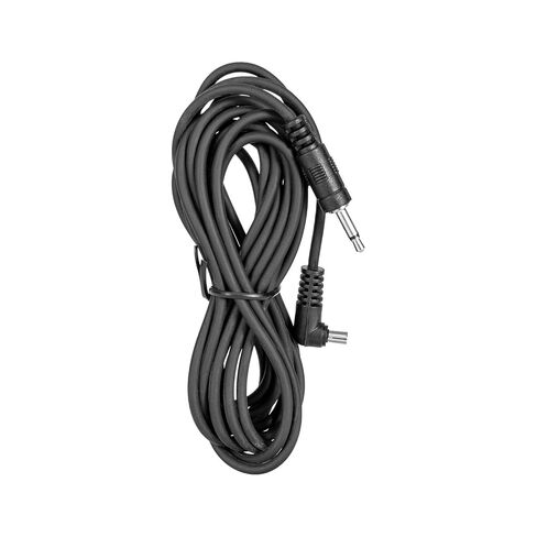 FOMITO 3.5mm Flash Light PC Sync Cable, 3M Length, Right Angle Connector, Black in Kuwait