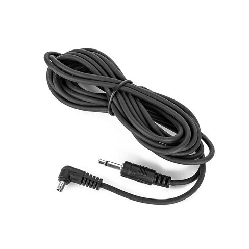 FOMITO 3.5mm Flash Light PC Sync Cable, 3M Length, Right Angle Connector, Black in Kuwait