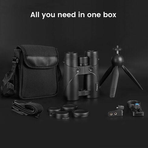 10x42 Binoculars for Bird Watching Adults: Timorn HD Waterproof Fogproof Birding Binocular with Phone Adapter & Tripod, Lightweight High Powered Binos for Hiking Travel in Kuwait