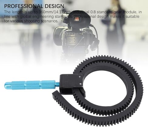 Kadimendium DSLR Camera Follow Focus Adjustable Professional Gear for 49mm to 82mm Lenses with Convenient Design in Kuwait