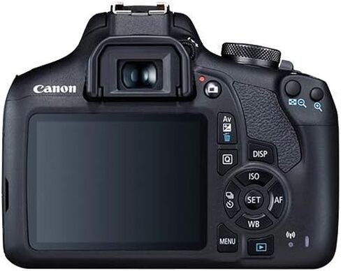 Canon Cameras EOS 2000D / Rebel T7 Digital SLR Camera Body w/Canon EF-S 18-55mm f/3.5-5.6 Lens 3 DSLR Kit Bundled with Complete Accessory Bundle+ 64GB+ Flash+ More - International Model (Renewed) in Kuwait