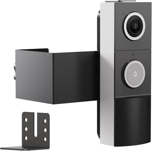 Anti-Theft Video Doorbell Mount Compatible with Tapo D210/ D225/ D235 Camera, No Block Motion Sensor, Adjustable No-Drill Mounting Bracket Accessories for Home Rentals Office in Kuwait