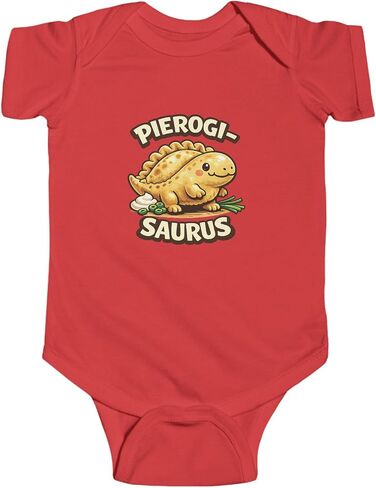 Pierogi Saurus Infant Bodysuit | Poland Polish Dinosaur Pride Heritage Baby Onesie in Kuwait