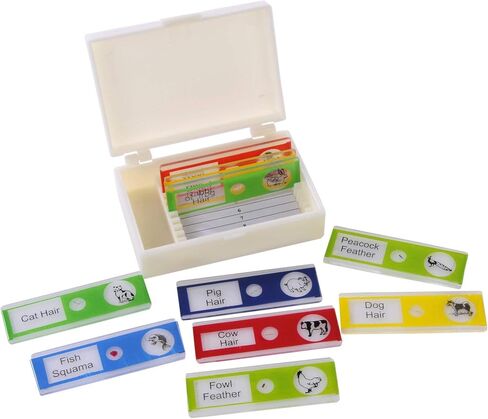 1354 Prepared Microscope Slide of Animals. Set of 10 Plastic Slides. in Kuwait