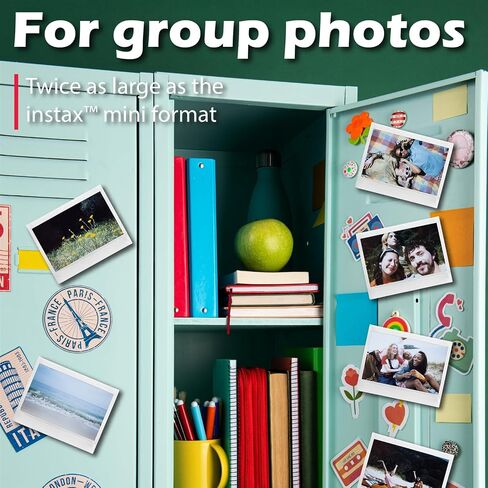 Fujifilm Instax Wide Instant Film Twin Pack Bundle with Photo Album | 20 exposures. Compatible with Instax Wide cameras & printers. Includes photo album for storing Wide prints. in Kuwait