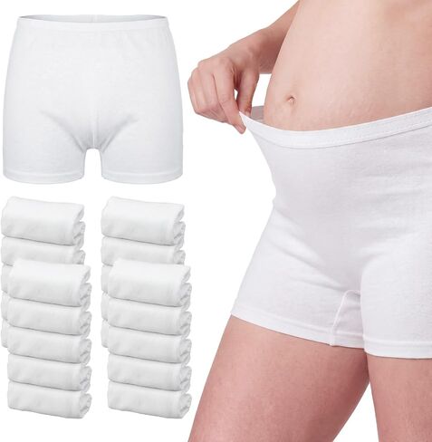Unittype 20 Pcs Cotton Postpartum Disposable Underwear for Women, Mid-high Breathable Waist Underwear Maternity Panties in Kuwait