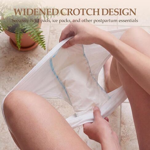 Unittype 20 Pcs Cotton Postpartum Disposable Underwear for Women, Mid-high Breathable Waist Underwear Maternity Panties in Kuwait