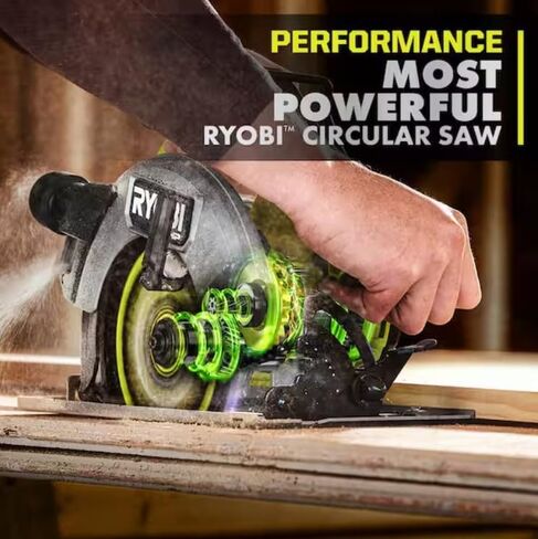 RYOBI ONE+ HP 18V Brushless Cordless 7-1/4 in. Circular Saw (Tool Only) (Renewed) in Kuwait