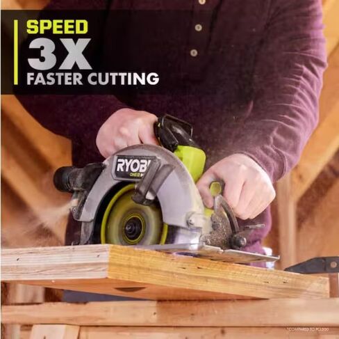 RYOBI ONE+ HP 18V Brushless Cordless 7-1/4 in. Circular Saw (Tool Only) (Renewed) in Kuwait