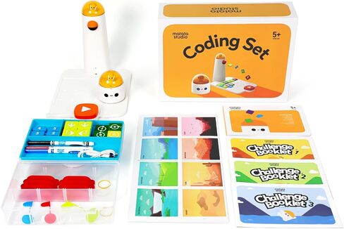Coding Robot Set for Kids Ages 4+, STEM Robotics for Toddles to Learn Early Programming, Educational Toy for Homeschool & Classroom Ages 4-10 in Kuwait
