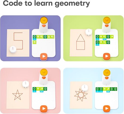 Coding Robot Set for Kids Ages 4+, STEM Robotics for Toddles to Learn Early Programming, Educational Toy for Homeschool & Classroom Ages 4-10 in Kuwait