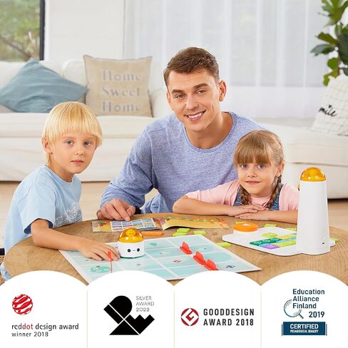 Coding Set Pro STEM Robot for Kids Ages 4+, Coding Robot for Kids to Learn Early Programming, Educational Toy for Homeschool & Classroom Ages 4-10 in Kuwait