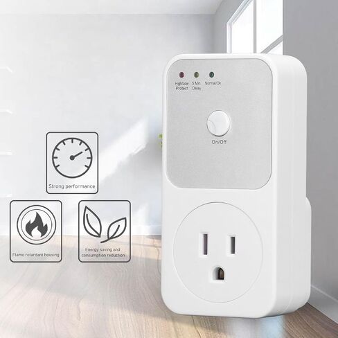 Generic Refrigerator Voltage Protector with Delay 5-6 Minutes PC Material for Home Appliance Safety in Kuwait