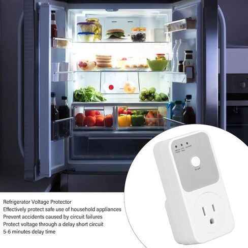 Generic Refrigerator Voltage Protector with Delay 5-6 Minutes PC Material for Home Appliance Safety in Kuwait