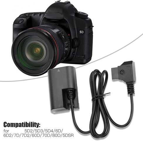 DR‑E6 to LP E6N Battery Coupler Reliable, Suitable for V Mount, Great Accessory in Kuwait