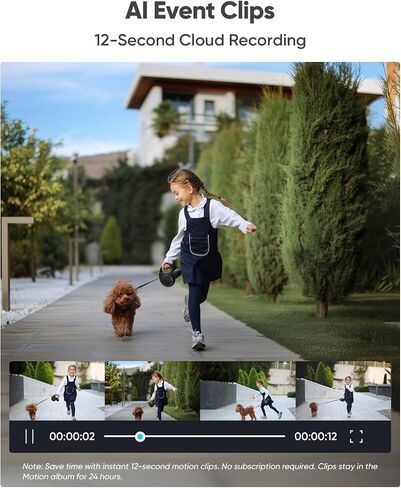 blurams 4K Ultra Security Cameras Wireless Outdoor with 5W Solar Powered in Kuwait