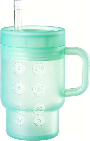 Tumbler Silicone Sippy Cup for Toddler with Straw and Handle, Water Bottle for Baby& Infant, 9oz Kids Cups Spill Proof,BPA Free,Toddler Travel Essential, Clear Purple in Kuwait