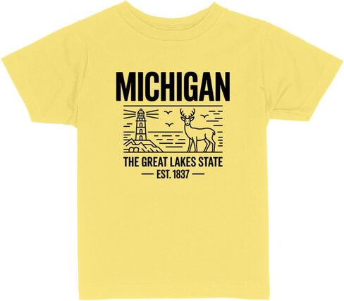 Great Lakes Michigan Toddler Kids T-Shirt in Kuwait