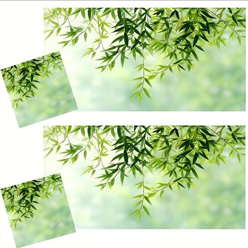 2 Pcs Fluorescent Light Covers for Drop Ceiling, Magnetic Fabric Diffuser, 4x2 Feet, for Office, School, Hospital, Home(Leaves Series) (Fresh Twigs) in Kuwait