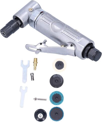 Pneumatic Grinder Light Weight 90 Degree Straight Shank Grinding Tool for Handicraft Polishing, M3 M6 Chuck 4x Grinding Disc Head in Kuwait