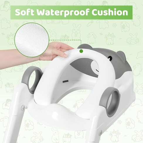 Replacement Toilet Seat PVC Cushion with Soft No-Cold Padded Seat for Rabb 1st, Upgrade Toddler Toilet Seat for Kids Boys Girls in Kuwait