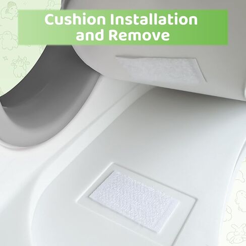 Replacement Toilet Seat PVC Cushion with Soft No-Cold Padded Seat for Rabb 1st, Upgrade Toddler Toilet Seat for Kids Boys Girls in Kuwait