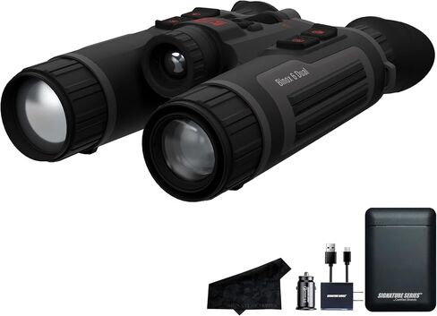 ATN Binox 6 Dual Multispectral Thermal Binoculars, 640×512 Sensor 3-24x, 4-in-1 Day/Night, Thermal & Twilight Vision, SharpIR AI 4K UHD Recording, Built-in LRF and Signature Series Exclusive Bundle in Kuwait