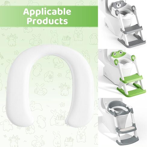 Replacement Toilet Seat PVC Cushion with Soft No-Cold Padded Seat for Rabb 1st, Upgrade Toddler Toilet Seat for Kids Boys Girls in Kuwait